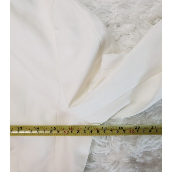 NWT Zara Sz S White Jacket Blazer Professional Career Casual Gold Buttons Lined - Picture 14 of 15